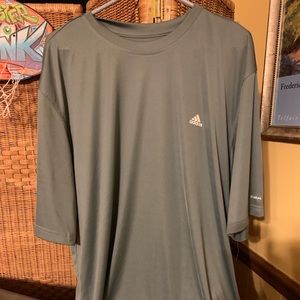 NWOT Grey Adidas Climalite shirt size 2XL